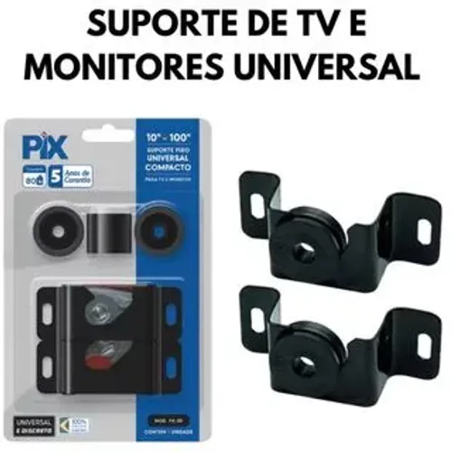 Suporte fixo tv 10" a 100" 80kg