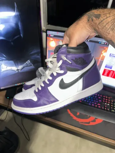 Tênis Air Jordan 1 Court Purple