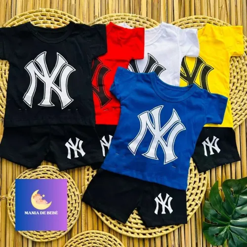 Conjunto infantil bebê New York 3 a 6 meses