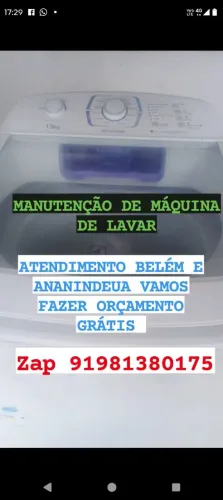 MANUTENÇÃO DE MÁQUINA DE LAVAR