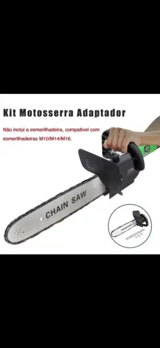 Kit Adaptador Motosserra Sabre Para Esmerilhadeira M10 - M14 - M16