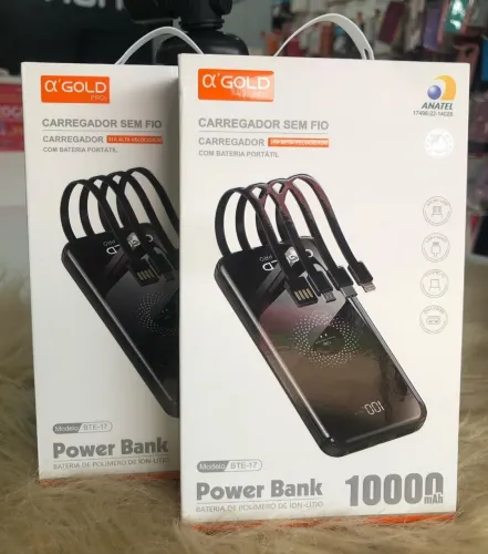 Carregador portátil Power Bank 20000mAh e 10.000mah novos com garantia