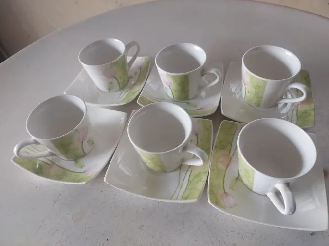 Jogo de cafe de porcelana