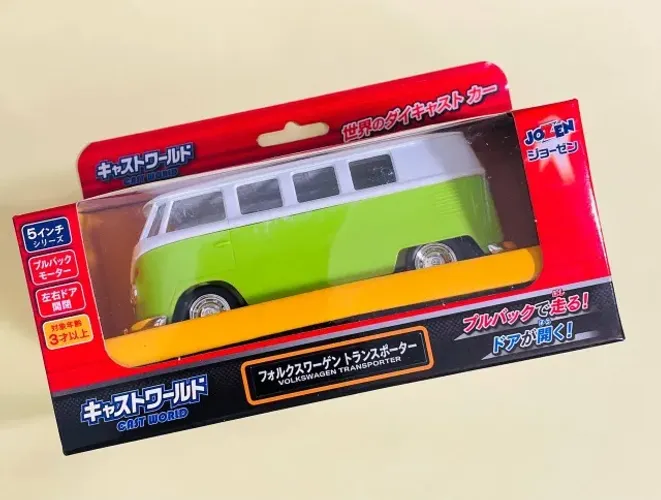 Kombi Miniatura p/ fãs Altura 5 Cm (JOZEN) Volkswagen Oficial - carrinho abre portas