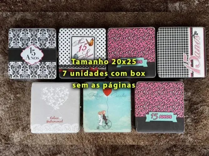  Lote de álbuns NOVOS Photo Álbum Universal (sem as páginas)