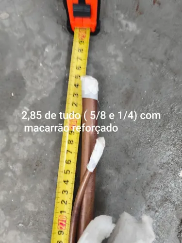 Tubulação de cobre 5/8 e 1/4