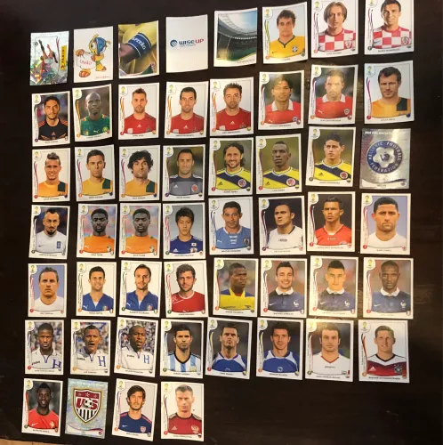 Figurinhas Copa do Mundo 2014 - Lote com 52