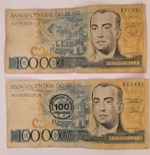 Cédulas Antigas de 1985