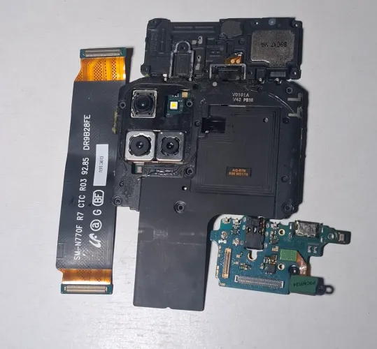 Kit Peças Originais Samsung Note 10 Lite - Placa Mãe + Câmeras + USB-C