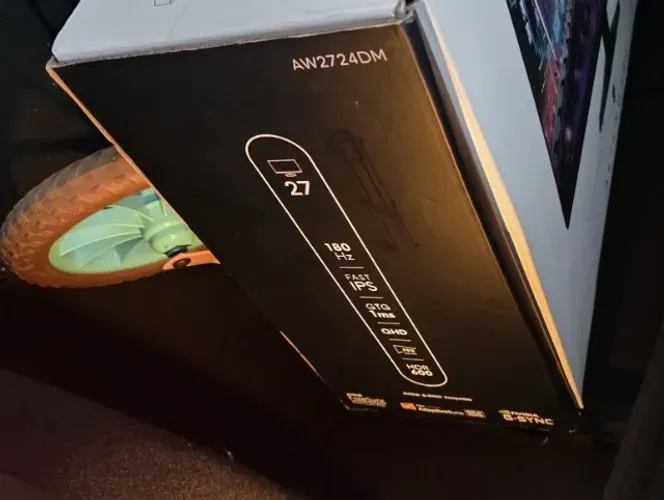 Monitor Gamer Alienware 27" AW2724DM QHD 180Hz IPS G-SYNC + Caixa | Seminovo