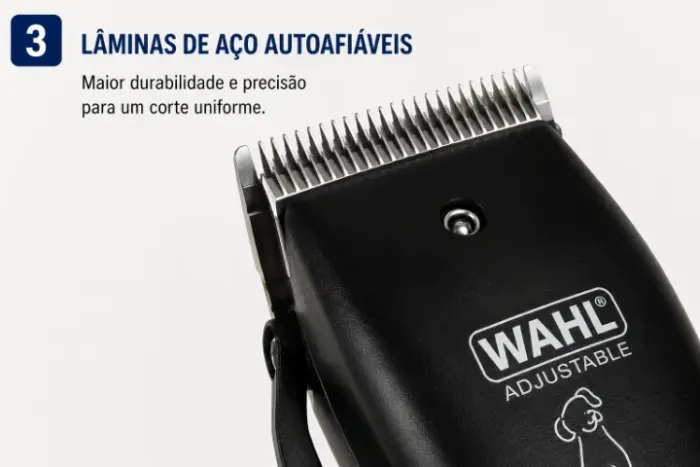 Máquina De Tosa Wahl Basic Dog Clipper Kit Completo Com Acessórios