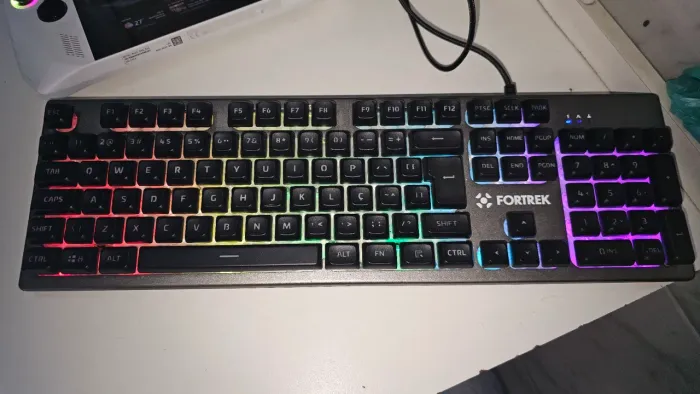 Teclado + Mouse Gamer Rgb Rainbow Ranger Grafite Fortre