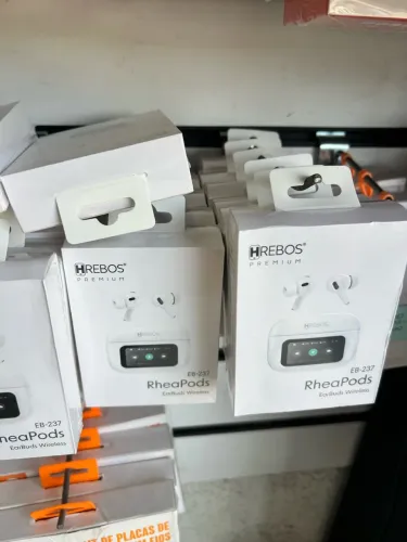 Fone de Ouvido Bluetooth ANC Cancelamento Ruído Touch Screen Bateria Longa
