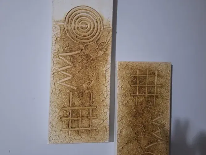 conjunto com 2 quadros decorativos