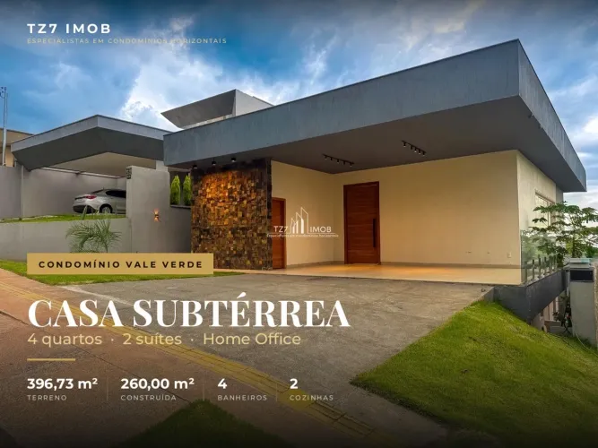 CASA SUBTÉRREA CONDOMÍNIO VALE VERDE