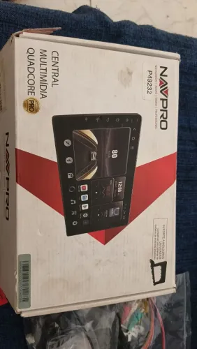Vendo central multimídia Android YouTube carplay e tudo Bluetooth nova sem uso