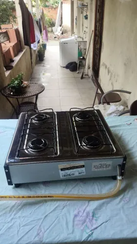 Fogão de Mesa Braslar Asiático 4 Bocas + Clique