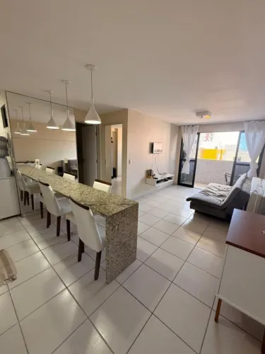 Alugo apartamento quarto e sala com varanda mobiliado na Ponta Verde