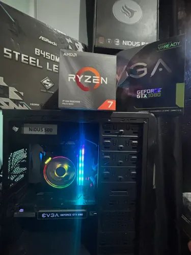 CPU GAMER RYZEN 7 / NVIDIA GTX 1080 8GB / 16GB RAM TFORCE / 2SSD 250GB - 500GB