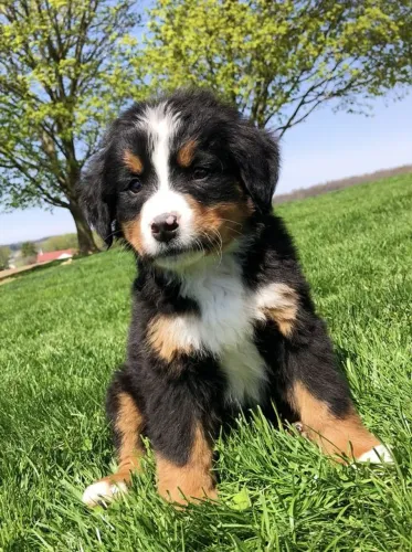 Bernese Mountain Amor que se constrói no cotidiano