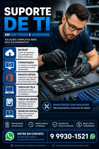 Manutenção em Notebooks e computadores