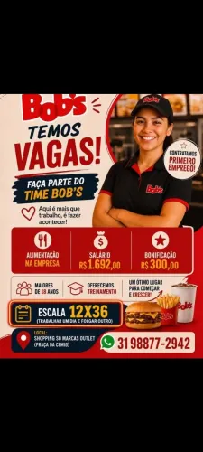 Atendente Bob's ( Só Marcas )