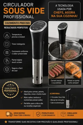 Circulador Sous Vide Profissional 120v - Novo na Caixa
