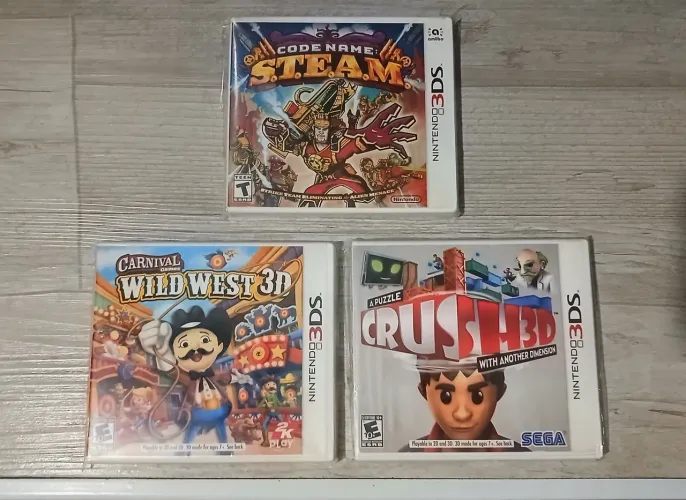 Nintendo 3DS Lote 3 Jogos Nintendo 3DS
