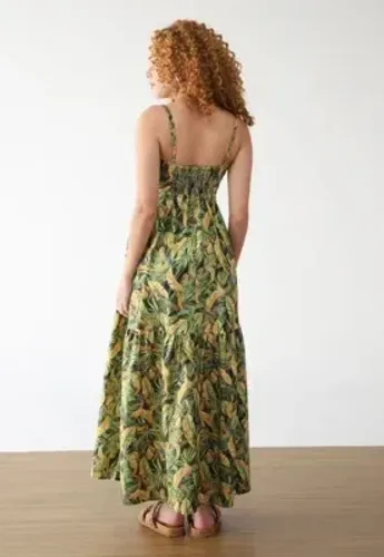 Vestido farm papagaios 