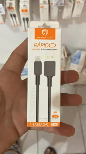 Cabo Lightning para USB-A, da H'Maston, modelo H76-2, para iphione\ipad.