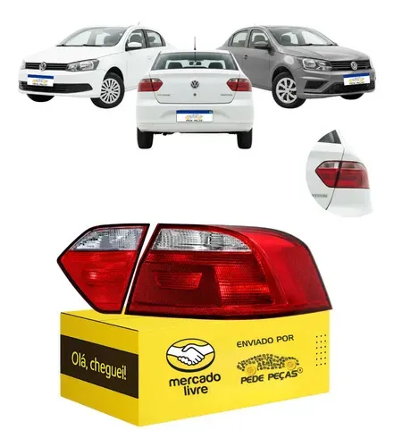Par Direito Sinaleira Traseira Vw Voyage 2013 A 2023 Fumê Direito/passageiro