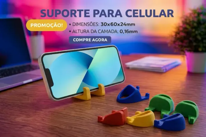 Suporte de Celular Personalizado - Ideal para Presentear (48)9/963896.25.....SC