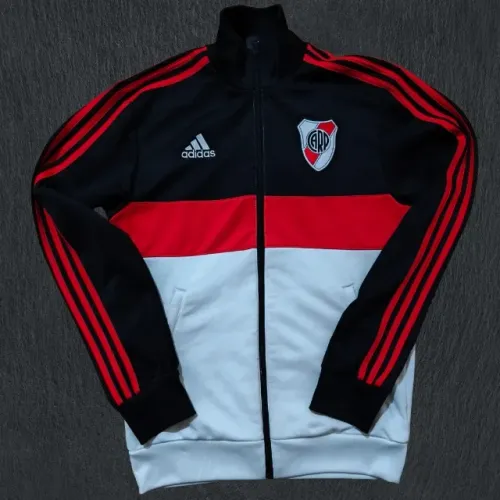 Jaqueta River Plate Adidas 3 Stripes - Tamanho P