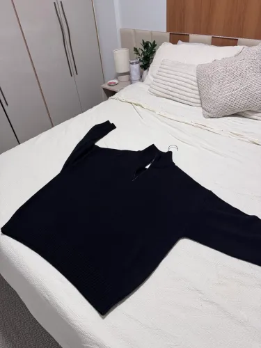 Suéter Preto Zara - 100% Algodão