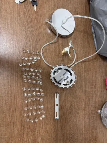 Pendente Cilindro 1 Lâmpada Cristal Incolor Milano LLUM Bronzearte