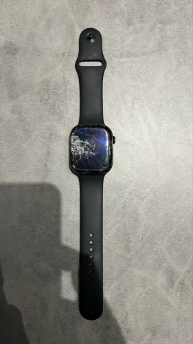 Apple Watch S10 GPS Preto Brilhante (TELA DANIFICADA)
