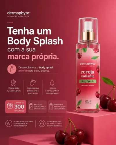 Body Splash Personalizado com Sua Marca | Produção a partir de 300 unidades