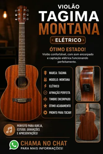 Violão Tagima Montana Elétrico Conservado