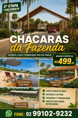Lotes 100% Documentados- Chácaras da Fazenda