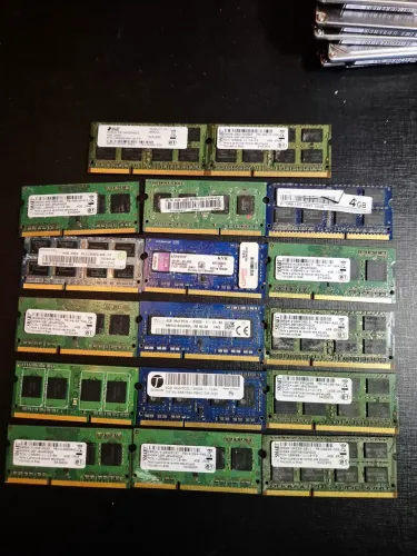 Lote 17 Unidades Memória RAM 4GB DDR3 Notebook - Oportunidade (Ou Kits de 4)