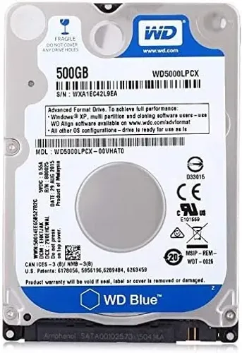 HD WD Blue 500GB - WD5000LPCX para notebook PC, e outros dispositivos