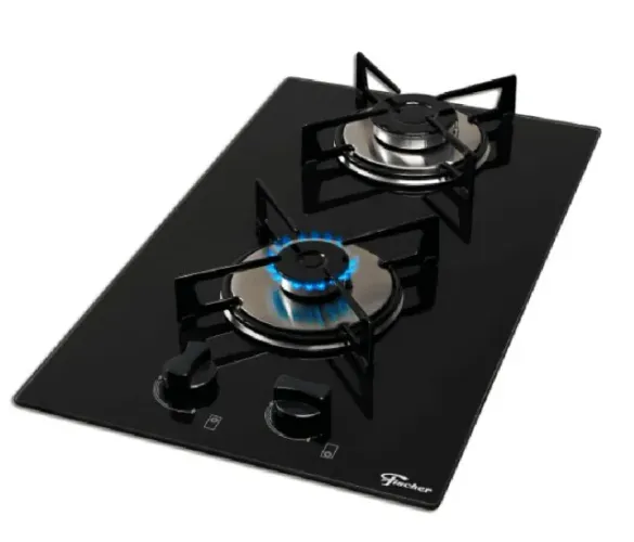 Fogão Cooktop Fischer 2Q Gás Mesa Vidro - Preto - (Retirada no local)