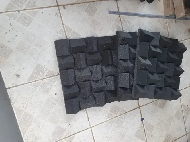 Espuma acústica difusor acústico Alpha 70mm