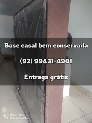 Base de Cama Casal (ENTREGO) Em Bom Estado