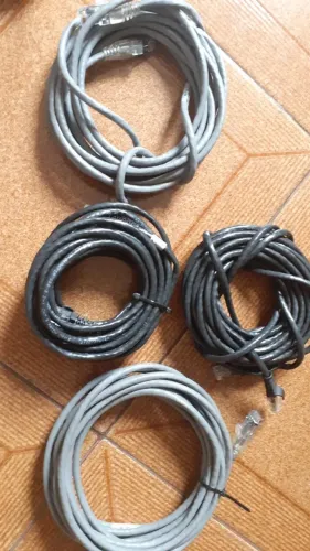 Cabo de rede CAT6 Gigalan Furukawa completo com rj45 tem aprox 5 metros Gigabit 1000mbs