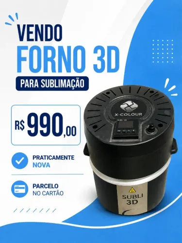 Forno de sublimação subli 3D