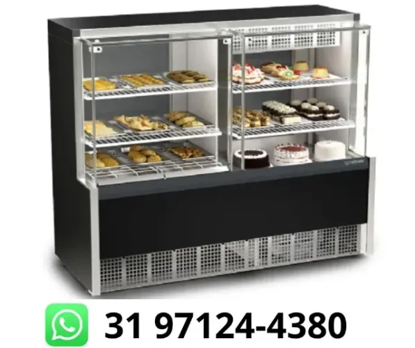 Balcão Refrigerado Barra Estufa 1,40M Gelopar