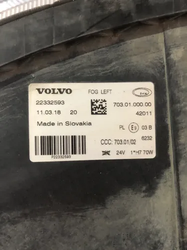 Farol de Nevoeiro LE/LD Volvo 22332593 Volvo FH4