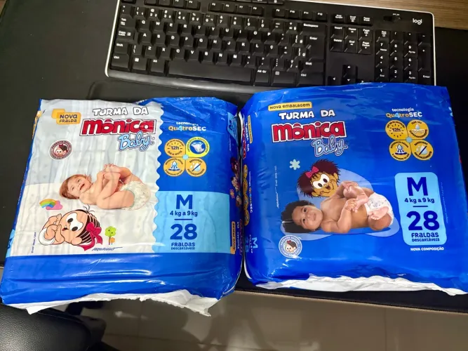 Fralda turma da Mônica M 28u