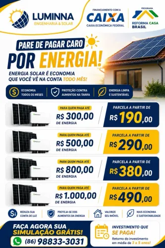 Energia solar que você pode confiar !! 